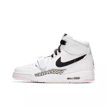 кроссовки Jordan Legacy 312 White Black Pink Foam (GS) AT4040-106