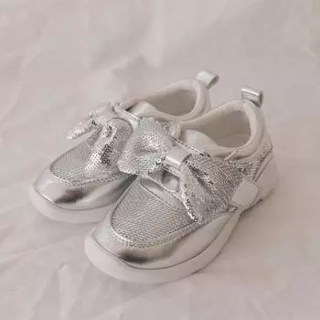 Кроссовки Jupien для девочек Baby Jam Серебристый-D421 140