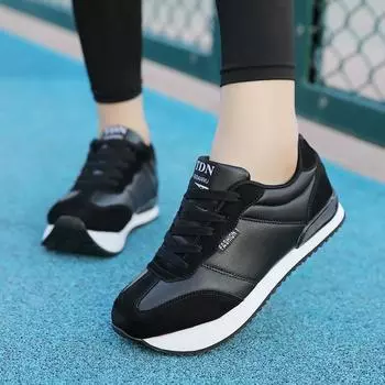 Кроссовки K-Type Negative Heel, водонепроницаемые кожаные мужские и женские перевернутые туфли, высокие спереди и низкие сзади, поясничный отдел позвоночника, кроссовки для ходьбы 36