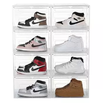 Кроссовки кроссовки прозрачные кроссовки прозрачные кроссовки сборка простая горизонтальная 8 коробка, коробка, хранение, кейс, хранение, полка, тип, сборка, многослойный, чистый
