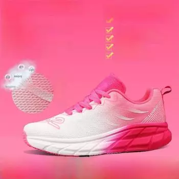 Кроссовки Lanhuo Unisex Breathable Mesh для бега, легкие кроссовки для аэробики, кроссовки для танцев с мягкой подошвой Size 42 жёлтый/синий