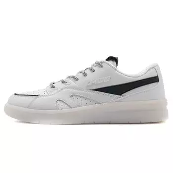Кроссовки Li Ning 937 Deluxe Low Fog City Trend с амортизацией, противоскользящие, износостойкие, низкие, в стиле ретро, для баскетбола, мужские, белые, черные AGBR099-2 39