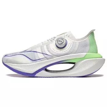 Кроссовки Li Ning Absolute Shadow 2.0, удобные, простые, нескользящие, с низким верхом, унисекс, белые, зеленые, фиолетовые ARRT017-2 42