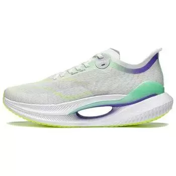 Кроссовки Li Ning Absolute Shadow 2 Essential Comfortable Minimalist Shock Absorbing Non-Slip Low-Top для бега, мужские, белые, зеленые, ARRT005-1 41