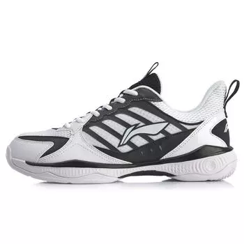 Кроссовки Li Ning Battle Axe 2 Lite из искусственной кожи, тренировочные, нескользящие, износостойкие, с амортизацией, с низким верхом, для бадминтона AYTQ019-1