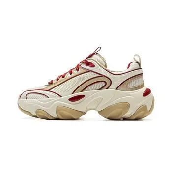 Кроссовки Li Ning Butterfly Runner мягкие, удобные, модные, нескользящие, износостойкие, с низким верхом, повседневные туфли, женские, светло-красные, AZGV012-4 35