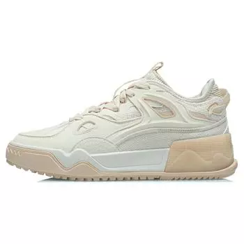 Кроссовки Li Ning CF Flash Star, удобные, повседневные, амортизирующие, легкие, нескользящие, дышащие, с низким верхом, для скейтбординга, женские, светло-серые, розовые AGCR290-3 39