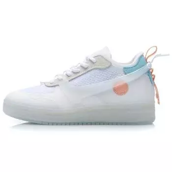 Кроссовки Li Ning CF Moon Phase Retro Casual Durable Low-Tooth для скейтбординга женские белые синие AGCP358-7 35