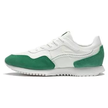 Кроссовки Li Ning CF Su Series Lin Weave Fabric Leather с нескользящей износостойкой дышащей подошвой для бега, женские кроссовки белого и зеленого цвета AGCT174-3 37