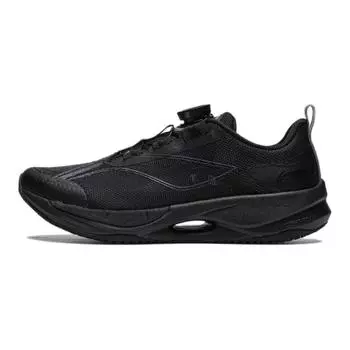 Кроссовки Li Ning Childrens Ultra Light 21 с круглым носком, светоотражающие, нескользящие, амортизирующие, низкие, детские кроссовки, черные YKFU012-9 34