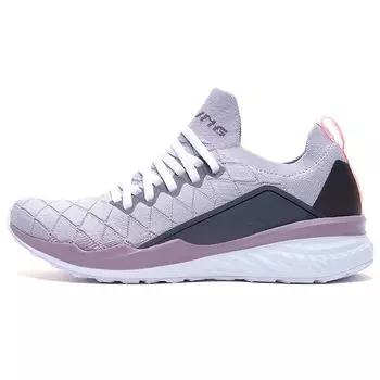 Кроссовки Li Ning Cloud Five Shield универсальные из ткани с амортизацией, нескользящие, износостойкие, легкие, с низким верхом, женские кроссовки фиолетового цвета ARHP074-3 35