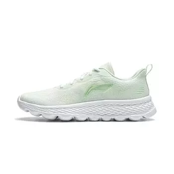 Кроссовки Li Ning Cloud Motion Soft Rebound Shock Absorbing Durable Breathable Low Top Women sketches White Green ARSU024-3 40