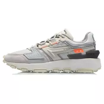 Кроссовки Li Ning Cloud Sword с отражающими свойствами, амортизирующие, нескользящие, износостойкие, с низким верхом, мужские кроссовки серо-оранжевого цвета AGCR327-1 43