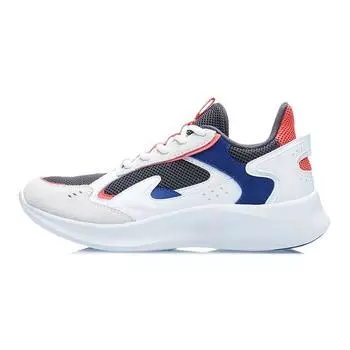 Кроссовки Li Ning Comfortable Non-Slip Shock Absorbing Wear Resistance Breathable Low-Top для бега для детей White Black Blue YKCR210-5 31
