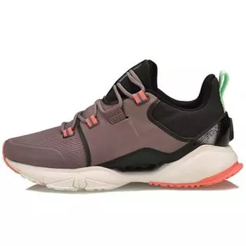 Кроссовки Li Ning Crazy Run Series Shock Absorbation Rebound Low Top для бега Женские кроссовки Eggplant-Purple ARHQ022-3 35