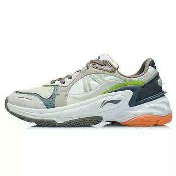 Кроссовки Li Ning Dandai Stable Reflective Support Low Top для бега, мужские кроссовки серые белые AGCR357-4 42