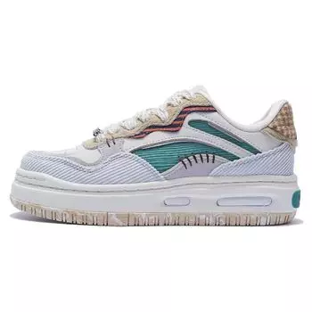 Кроссовки Li Ning Disney X Future C1 Zootopia Series с противоскользящими прочными низкими верхами, женские кроссовки цвета жемчуг-белый монетно-серый AGCT026-2 38