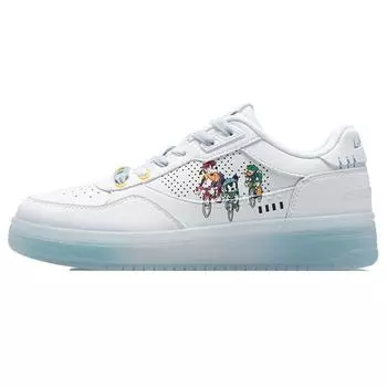 Кроссовки Li Ning Disney X Non-Slip Durable Low-Top Skate Shoes Women Sneakers Off-White Blue AGCR204-6 35