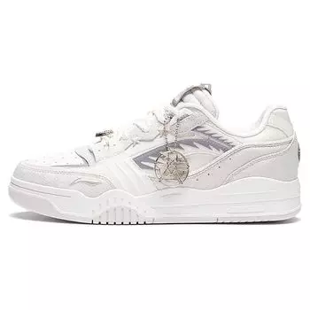 Кроссовки Li Ning Dream Theme с толстой подошвой, увеличивающие рост, износостойкие, дышащие, с низким верхом, для скейтбординга, женские, белые, серые, AGCS252-7 36