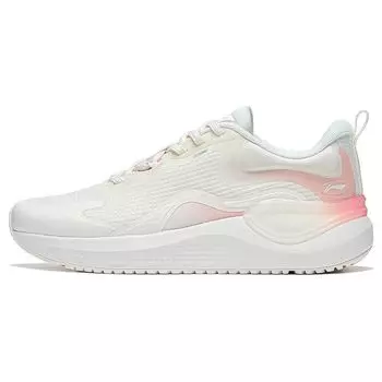 Кроссовки Li Ning Easy Fit Soft Rebound с дышащими нескользящими прочными низкими кроссовками для бега для женщин, черные, многоцветные ARST070-5 40