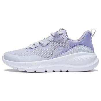 Кроссовки Li Ning Easy Flex мягкие, упругие, дышащие, прочные, амортизирующие, с низким верхом, женские, светло-туманно-фиолетовые ARST074-2 35