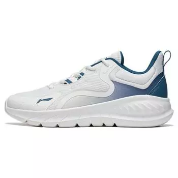 Кроссовки Li Ning Easy Flex Soft Rebound с освежающей амортизацией, нескользящие, износостойкие, дышащие, с низким верхом, мужские, белые, синие ARST073-1 40