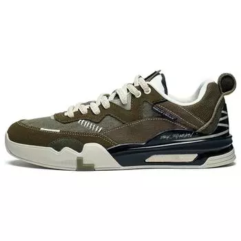Кроссовки Li Ning Erik Ellington X Ling Teng из ткани с нескользящей амортизацией, износостойкие, легкие, с низким верхом, для скейтбординга, мужские коричневые AEPR009-29 39