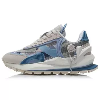 Кроссовки Li Ning Fangyuan Eternal Suede Fabric Retro с защитой от скольжения, легкие, с низким верхом, износостойкие, женские, AGCR058-8 37