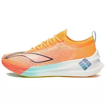 Кроссовки Li Ning Feidian 2.0 Elite One-Piece Woven High Speed Running Shoes Men Sneakers Fluorescent-Orange ARMS019-3 41
