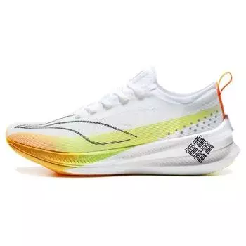 Кроссовки Li Ning Feidian 3.0 Elite Limited Edition, прочные, дышащие, с низким верхом, унисекс, белые, зеленые, оранжевые, armt035-8 37