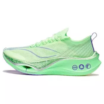 Кроссовки Li Ning Feidian 3.0 ультралегкие прочные дышащие низкие унисекс кроссовки зеленые ARMT033-7 37