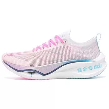 Кроссовки Li Ning Feidian 3.0 Ultra Marathon Style с амортизацией, нескользящие, прочные, с низким верхом, унисекс, розовые, синие, ARMT033-3 37