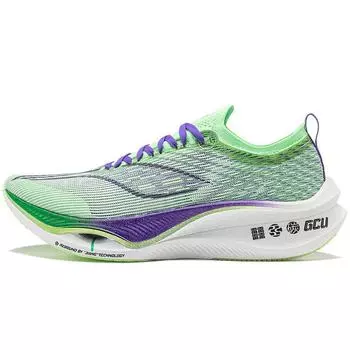 Кроссовки Li Ning Feidian 3.0 Ultra Versatile Shock Absorbing Non-Slip Low-Top для бега унисекс флуоресцентно-светло-зеленые ARMT033-5 43