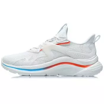Кроссовки Li Ning Flow Cloud Shock Absorbing с нескользящей подошвой и износостойкостью для бега, мужские кроссовки белого, синего, оранжевого цветов AGLR033-3 42
