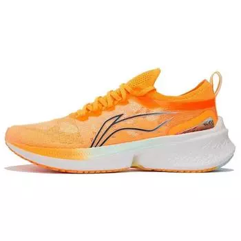 Кроссовки Li Ning Fly Electric Discovery One Piece Woven Shock Absorbing Non-Slip Wear-Stick с низким верхом Fluorescent Sweet Orange ARMS007-6 43