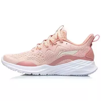Кроссовки Li Ning Free Running One-Piece Knitted Shock Absorbing Low-Go для женщин, розовые ARHQ238-3 37
