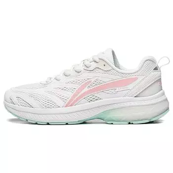 Кроссовки Li Ning Fuyiao из искусственной кожи, нескользящие, износостойкие, дышащие, с низким верхом, женские, белые, синие, розовые ARXT014-7 35