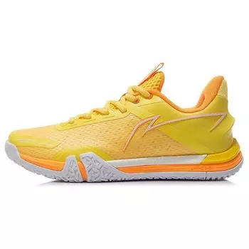 Кроссовки Li Ning Ground Flight SE из искусственной кожи с сетчатым плетением, амортизирующие, нескользящие, износостойкие, с низким верхом для бадминтона, женские кроссовки AYZR008-2 37