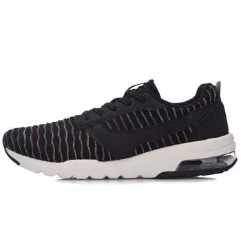 Кроссовки Li Ning Half Palm Air Cushion трикотажные дышащие низкие женские кроссовки черные AGCM072-4 36