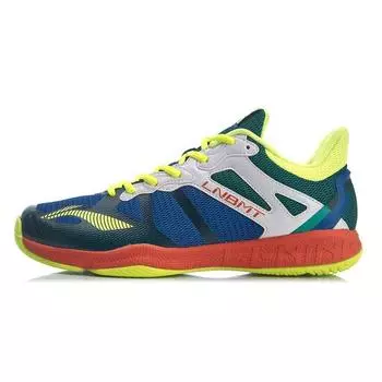 Кроссовки Li Ning Hawk Eagle 4 из искусственной кожи, амортизирующие, дышащие, износостойкие, нескользящие, с низким верхом, для бадминтона, мужские, AYTR011-1 39