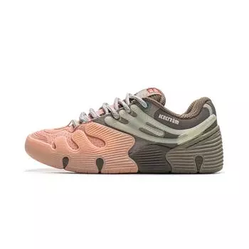 Кроссовки Li Ning Ice Cream Shoes Skateboard Series Модная спортивная одежда Прочные Нескользящие Низкие кеды для скейтбординга Унисекс кроссовки Розовый Серый Желтый AEPU083-2 41