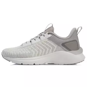 Кроссовки Li Ning из ткани, амортизирующие, нескользящие, прочные, легкие, с низким верхом, унисекс, белые, серые ARHR149-4 44