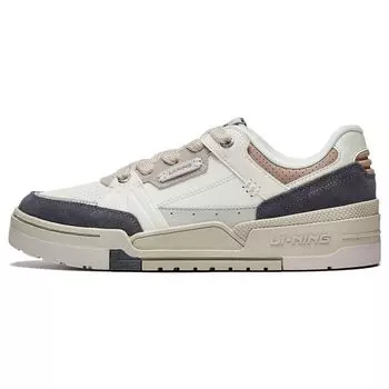 Кроссовки Li Ning Journey 1.5 с нескользящей износостойкой подошвой для скейтбординга, мужские, белые, серые, коричневые, AGCT265-1 39
