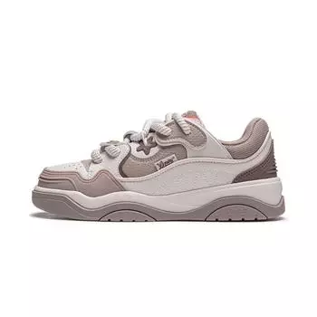 Кроссовки Li Ning Journey 2.0 с толстой подошвой Boost, мужские кроссовки, белые, песочно-серые AGCU091-7 43