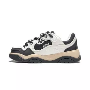 Кроссовки Li Ning Journey 2.0 с толстой подошвой, мужские кроссовки, черные, белые AGCU091-1 39