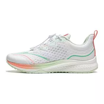 Кроссовки Li Ning Kids Light Leap 1.0 из ткани с завязками на шнурках, низкие, детские кроссовки, белые, зеленые YKFU076-8 31