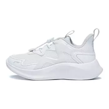 Кроссовки Li Ning Kids Ling Yue 3.5 удобные, амортизирующие, прочные, с низким верхом, детские кроссовки стандартно-белые YKNT090-9 25
