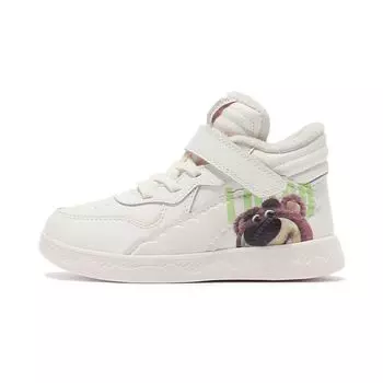 Кроссовки Li Ning Kids Strawberry Bear Toy Story с высоким берцем, мягкие и удобные детские кроссовки розового абрикосового цвета YKNR140-26 27