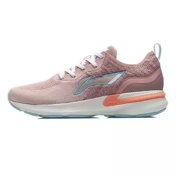 Кроссовки Li Ning Lan One Piece Woven Rebound Low Top для бега, женские кроссовки, розовые, синие, ARHR132-2 37