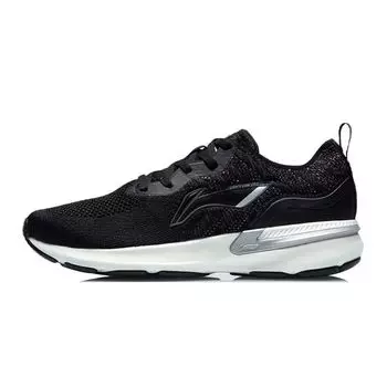 Кроссовки Li Ning Lan One Piece Woven Sports Rebound Low Top для бега женские кроссовки Cold-Sand-Black ARHR132-1 35